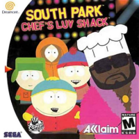 South Park Chef's Luv Shack Sega Dreamcast US box art